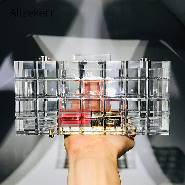 clear plaid acrylic box evening bag women luxury thick crystal clutch purses and handbag ladies dinner bag high quality
clear plaid acrylic box evening bag women luxury thick crystal clutch purses and handbag ladies dinner bag high quality
