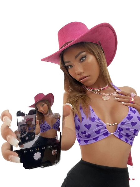 heart print ring detail backless knot crop halter k1le#, White
heart print ring detail backless knot crop halter k1le#, White