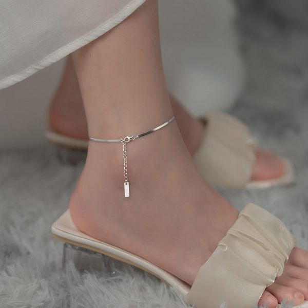 charm s925 silver stainless steel snake chain anklet for women jewelry to attract men hormone foot chain bracelet gift, Red;blue
charm s925 silver stainless steel snake chain anklet for women jewelry to attract men hormone foot chain bracelet gift, Red;blue