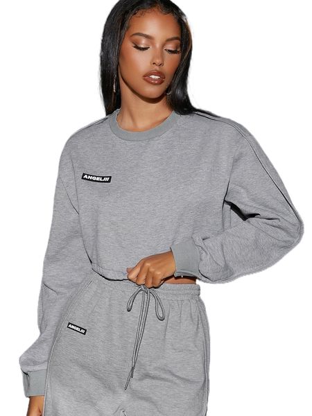 patched detail crop pullover b9ce#, Black
patched detail crop pullover b9ce#, Black