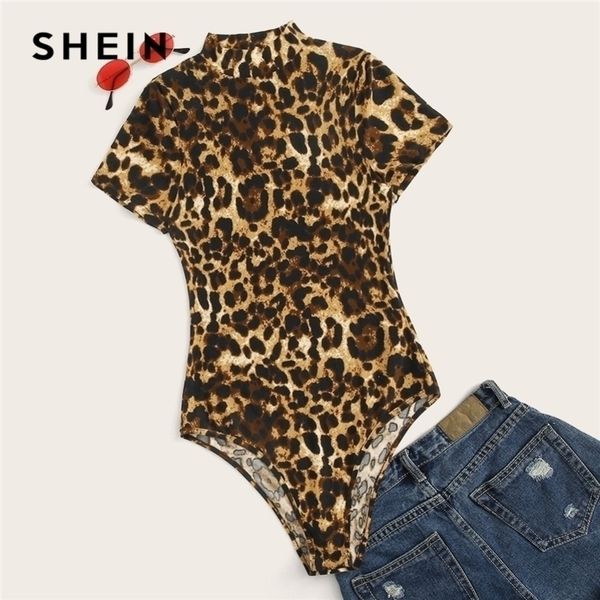 plus size multicolor mockneck leopard print bodysuit women summer casual stand collar short sleeve plus bodysuits y200401, Black;white
plus size multicolor mockneck leopard print bodysuit women summer casual stand collar short sleeve plus bodysuits y200401, Black;white