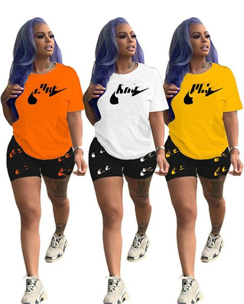2022 brand women tracksuits letter short sleeve casual two piece sets t-shirt shorts summer crew neck jogging suit fashion outfits solid col, Gray
2022 brand women tracksuits letter short sleeve casual two piece sets t-shirt shorts summer crew neck jogging suit fashion outfits solid col, Gray