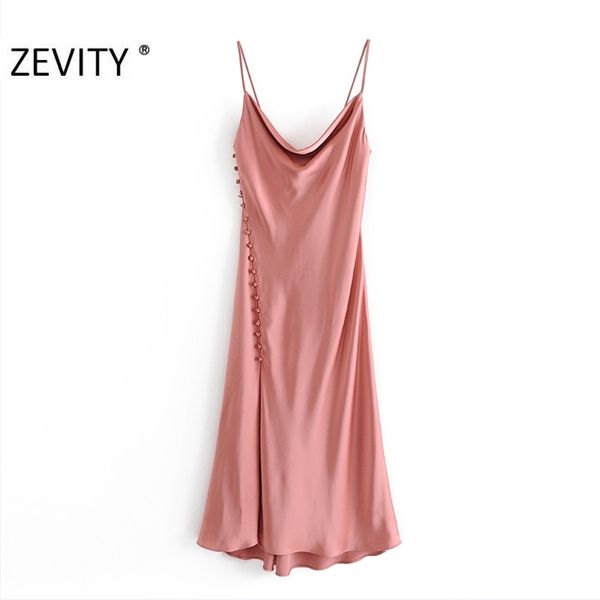 zevity new women v neck solid color side buttons sling midi dress female spaghetti strap split club part vestido ds4571 210302, Black;gray
zevity new women v neck solid color side buttons sling midi dress female spaghetti strap split club part vestido ds4571 210302, Black;gray