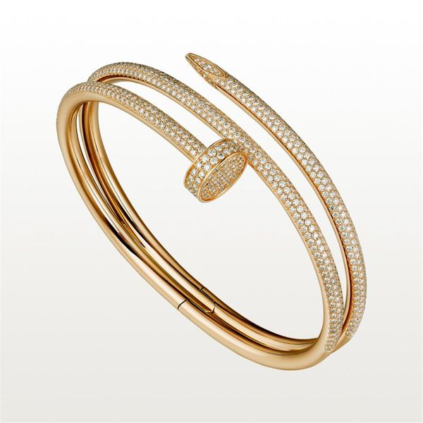 nail bracelet 2.0 designer bracelets diamonds bangle fashion luxury jewelry for women titanium steel alloy gold-plated craft never2276, Black
nail bracelet 2.0 designer bracelets diamonds bangle fashion luxury jewelry for women titanium steel alloy gold-plated craft never2276, Black