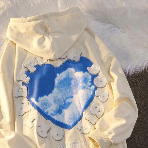 women's hoodies & sweatshirts flocking letter embroidery love sky pattern cardigan zipper hoodie womens 2022 casual loose lazy clothes, Black
women's hoodies & sweatshirts flocking letter embroidery love sky pattern cardigan zipper hoodie womens 2022 casual loose lazy clothes, Black
