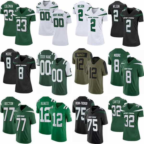new 2 zach wilson 8 elijah moore yorks joe namath jetes corey davis custom football jerseys mekhi becton c. j. mosley denzel mims curtis, Black
new 2 zach wilson 8 elijah moore yorks joe namath jetes corey davis custom football jerseys mekhi becton c. j. mosley denzel mims curtis, Black