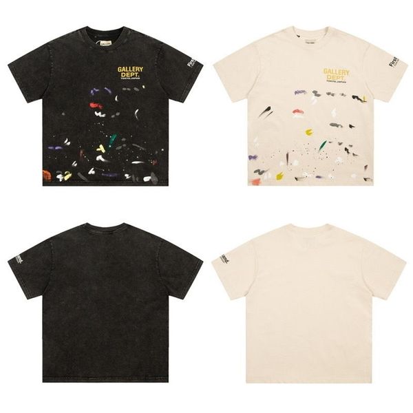 designer mens t-shirts gallerydept gd fog high street vintage crew neck lettered print splash loose short sleeve mens and womens t-shirt, White;black
designer mens t-shirts gallerydept gd fog high street vintage crew neck lettered print splash loose short sleeve mens and womens t-shirt, White;black