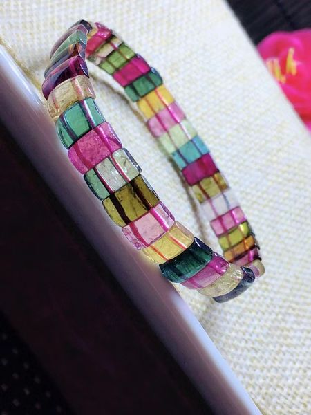 natural colorful tourmaline clear rectangle beads bracelet jewelry 8.2mm rainbow tourmaline women men aaaaaa, Silver
natural colorful tourmaline clear rectangle beads bracelet jewelry 8.2mm rainbow tourmaline women men aaaaaa, Silver