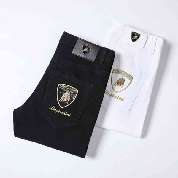 men's jeans spring and summer fashion brand thin jeans men's taurus embroidery trend slim fit pants men k9f3, Blue
men's jeans spring and summer fashion brand thin jeans men's taurus embroidery trend slim fit pants men k9f3, Blue