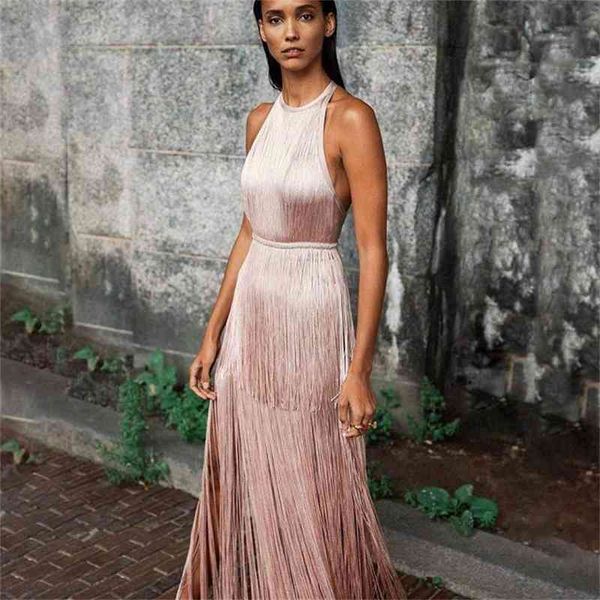 champagne halter bandage dress women tassel party evening bodycon dress vestido 210414, Black;gray
champagne halter bandage dress women tassel party evening bodycon dress vestido 210414, Black;gray