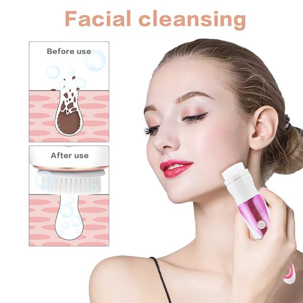 5 in 1 electric hair remover face shaver facial cleansing skin massager leg eyebrow nose lips arm bikini trimmer women epilator
5 in 1 electric hair remover face shaver facial cleansing skin massager leg eyebrow nose lips arm bikini trimmer women epilator