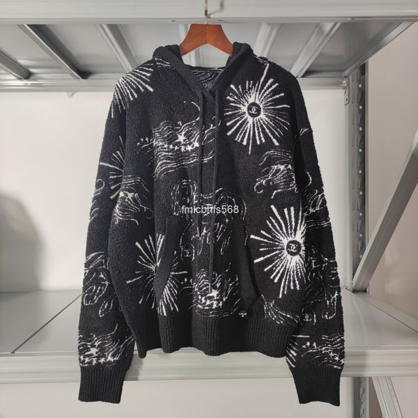 women's sweaters winter xiaoxiang embroidered sweater hooded collar loose lazy style men's and women's same style webcast, White;black
women's sweaters winter xiaoxiang embroidered sweater hooded collar loose lazy style men's and women's same style webcast, White;black