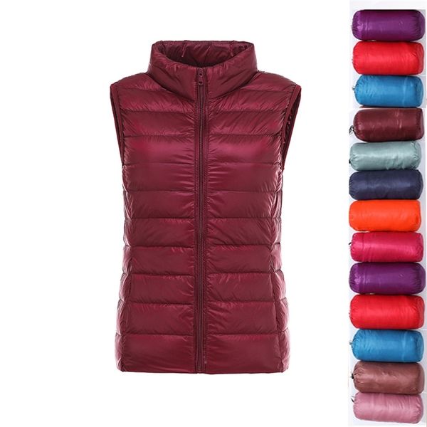 ultralight womens winter down jacket sleeveless white duck feather warm waistcoat down vest outerwear coats for woman packable 220801, Black
ultralight womens winter down jacket sleeveless white duck feather warm waistcoat down vest outerwear coats for woman packable 220801, Black