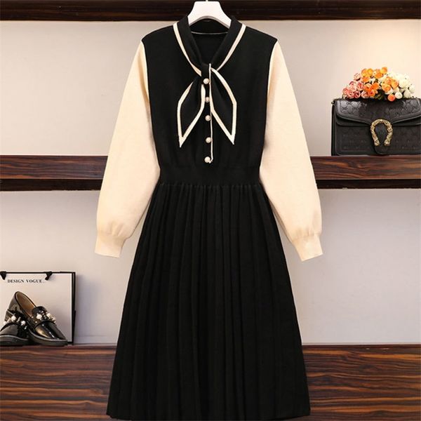 fashion plus size women's fashion fat sister was thinner core yarn high-end temperament knitted dress jxmyy 210412, Black;gray
fashion plus size women's fashion fat sister was thinner core yarn high-end temperament knitted dress jxmyy 210412, Black;gray