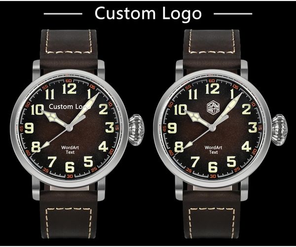 fashion men's watch 40mm pilot automatic mechanical yn55 pt5000 sw200 stainless steel luminous waterproof 100m, Slivery;brown
fashion men's watch 40mm pilot automatic mechanical yn55 pt5000 sw200 stainless steel luminous waterproof 100m, Slivery;brown