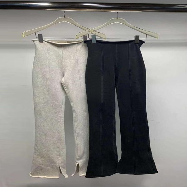 women's shorts dangjia style split straight pants high waist slim fit sportswear casual women, White;black
women's shorts dangjia style split straight pants high waist slim fit sportswear casual women, White;black