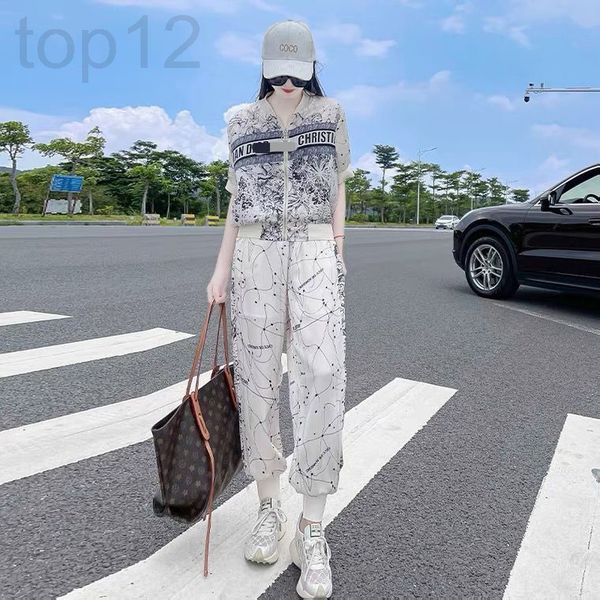 women's two piece pants designer 2022 summer new fashion age reduction suit women's foreign style printed leggings casual two-piec, White
women's two piece pants designer 2022 summer new fashion age reduction suit women's foreign style printed leggings casual two-piec, White