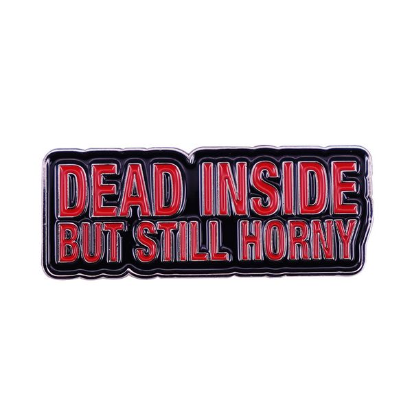 dead inside but still horny enamel pins custom punk brooches lapel badges cool gothic quotes jewelry gift for friends s001, Blue
dead inside but still horny enamel pins custom punk brooches lapel badges cool gothic quotes jewelry gift for friends s001, Blue