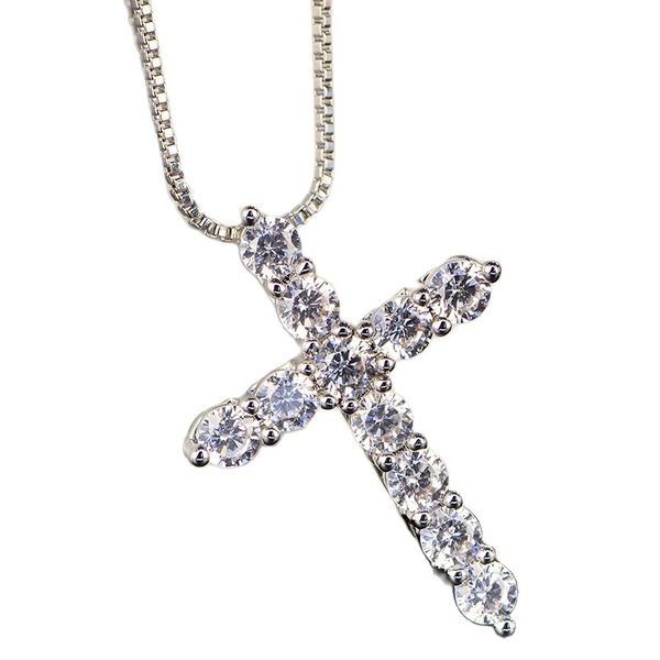 woman 925 for silver necklace men 18 inches chain shiny crystal classic cross pendant fashion luxury jewelry gifts
woman 925 for silver necklace men 18 inches chain shiny crystal classic cross pendant fashion luxury jewelry gifts