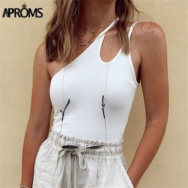 aproms one shoulder ribbed camis women summer double strap slim fit tank 90s cool girls streetwear strench tees 220325, White
aproms one shoulder ribbed camis women summer double strap slim fit tank 90s cool girls streetwear strench tees 220325, White