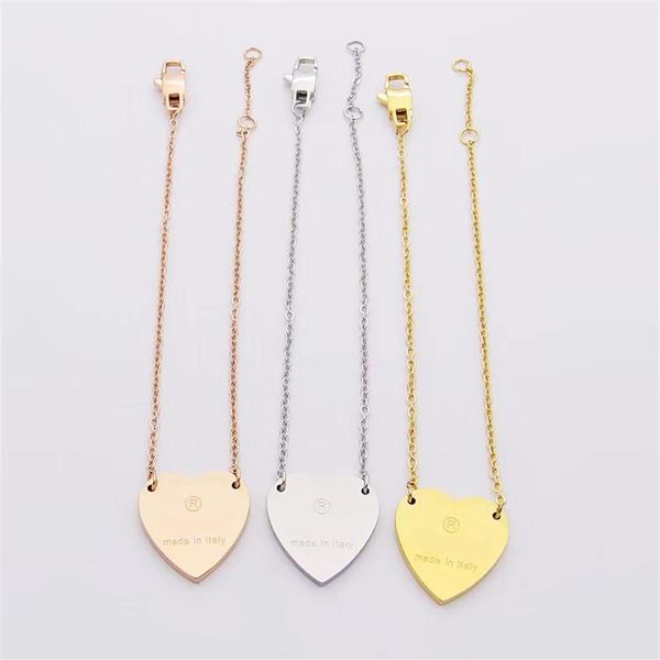 2022 3 colors women designer bangles love heart pendant stainless steel gold pated luxury style couple bracelets lady 2894, Black
2022 3 colors women designer bangles love heart pendant stainless steel gold pated luxury style couple bracelets lady 2894, Black