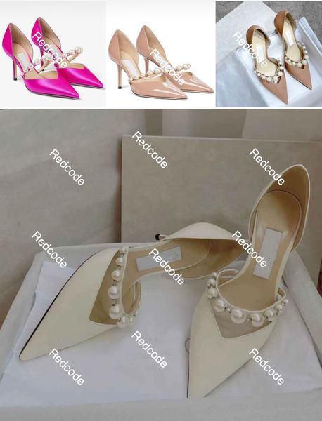 popular brands aurelie women sandals shoes patent leather pointed toe lady summer pumps pearl embellishment high heels, Black
popular brands aurelie women sandals shoes patent leather pointed toe lady summer pumps pearl embellishment high heels, Black