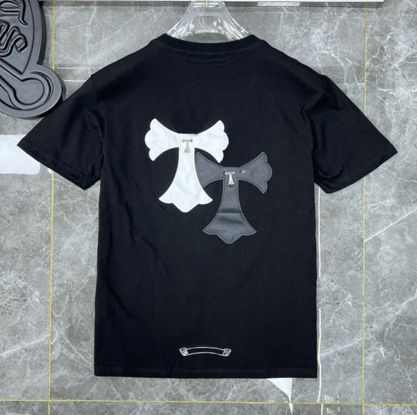 classic mens t shirt fashion ch brand letter sanskrit cross pattern sweater t-shirts designers pullover cotton tshirts woman tees yxts, White;black
classic mens t shirt fashion ch brand letter sanskrit cross pattern sweater t-shirts designers pullover cotton tshirts woman tees yxts, White;black