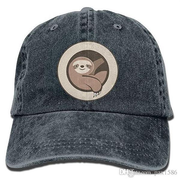 pzx@ lazy cartoon sloth circle dyed washed cotton denim baseball cap hat2444, Blue;gray 
pzx@ lazy cartoon sloth circle dyed washed cotton denim baseball cap hat2444, Blue;gray