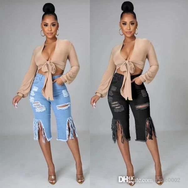 jeans for women fashion clothing broken hole washed slim stretch denim leggings tassel cut elastic cropped pants, Blue
jeans for women fashion clothing broken hole washed slim stretch denim leggings tassel cut elastic cropped pants, Blue