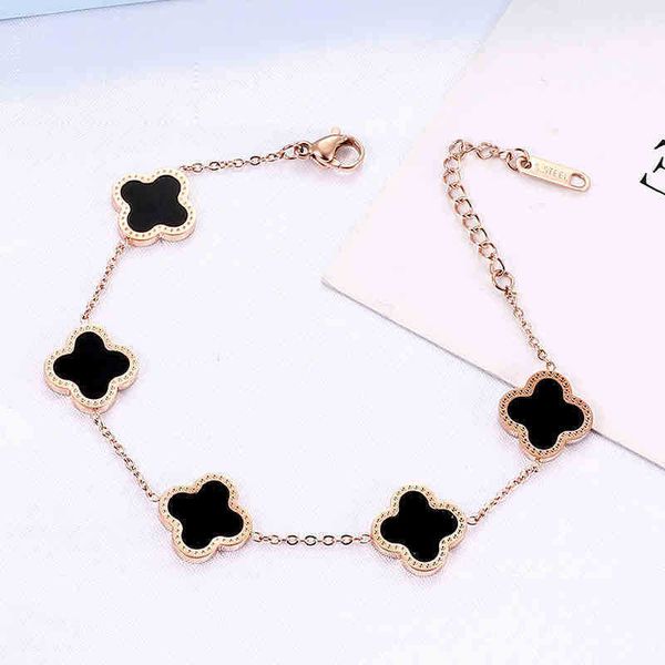 red black clover five flower bracelet female summer 18k color rose gold fritillaria steel double-sided agate girl
red black clover five flower bracelet female summer 18k color rose gold fritillaria steel double-sided agate girl