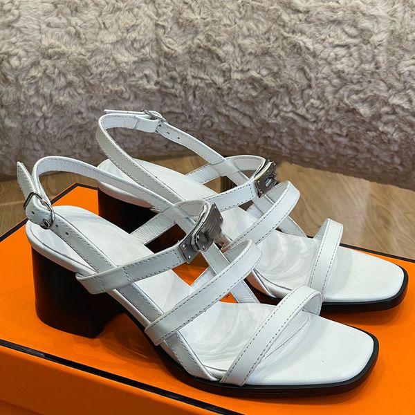 sandals for woman classic hardware slides genuine leather high heel thin tape buckle dress shoes chunky heel womens shoe three colors summer, Black
sandals for woman classic hardware slides genuine leather high heel thin tape buckle dress shoes chunky heel womens shoe three colors summer, Black