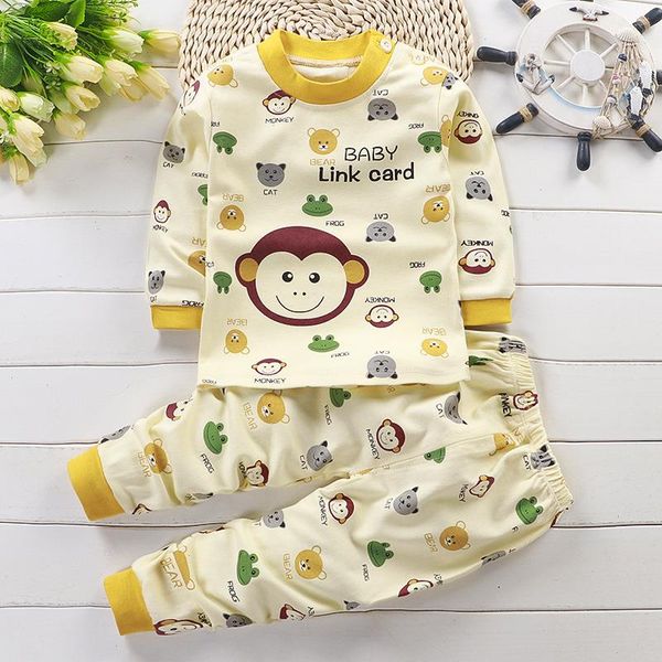 kids clothes boys suit children pajamas girls cotton pants set cartoon sleepwear for baby outfits, White
kids clothes boys suit children pajamas girls cotton pants set cartoon sleepwear for baby outfits, White