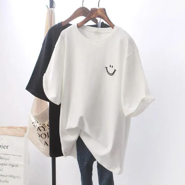 brand designer women's loose large short sleeve t-shirt women's blouse breathable men's high quality, White
brand designer women's loose large short sleeve t-shirt women's blouse breathable men's high quality, White