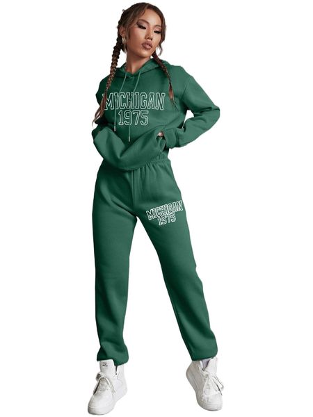 drop shoulder hoodie letter graphic and sweatpants j9tq#, White 
drop shoulder hoodie letter graphic and sweatpants j9tq#, White