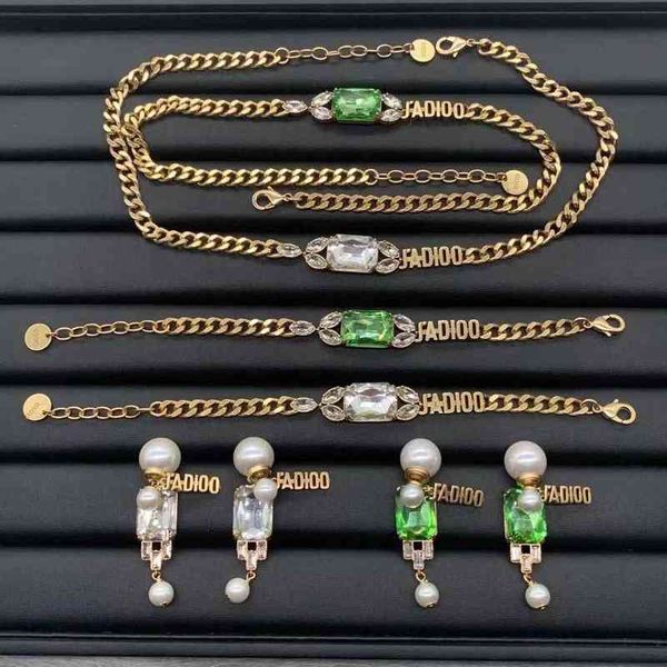 new diamond necklace bracelet earrings brass 2022 simple suit high version female, Silver
new diamond necklace bracelet earrings brass 2022 simple suit high version female, Silver