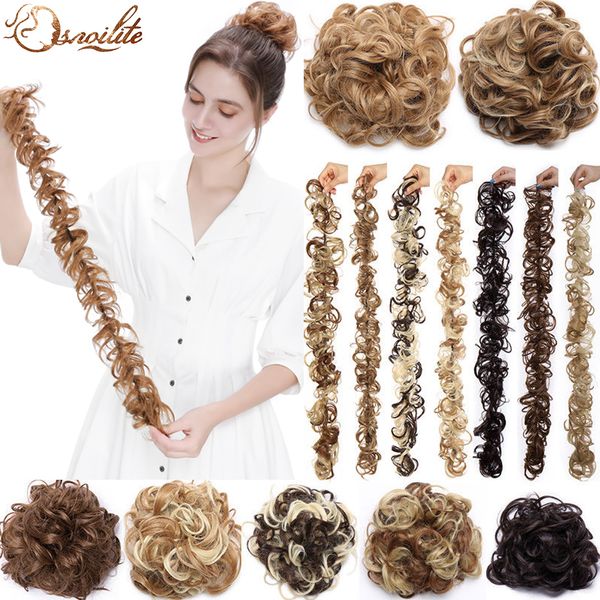 costume accessories 14 color synthetic messy chignon hair rubber band hairpieces hair bun updo hair extension scrunchie curly chignon 85g, Silver
costume accessories 14 color synthetic messy chignon hair rubber band hairpieces hair bun updo hair extension scrunchie curly chignon 85g, Silver