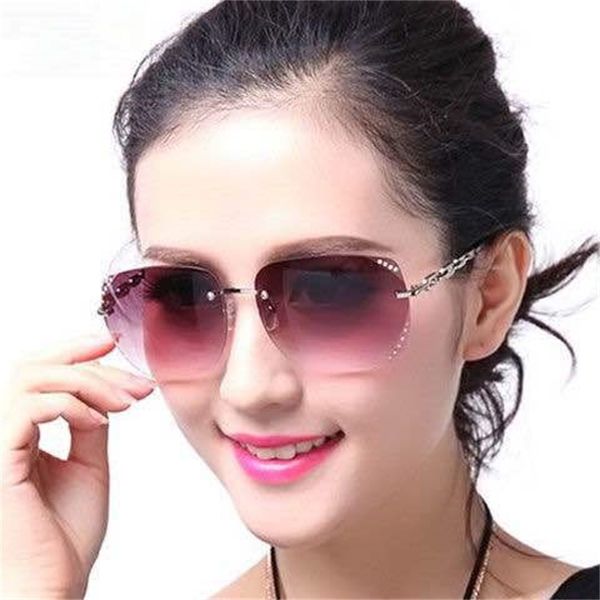 sunglasses fashion rimless female star cut edge diamond large frame sun trend 3azj, White;black
sunglasses fashion rimless female star cut edge diamond large frame sun trend 3azj, White;black