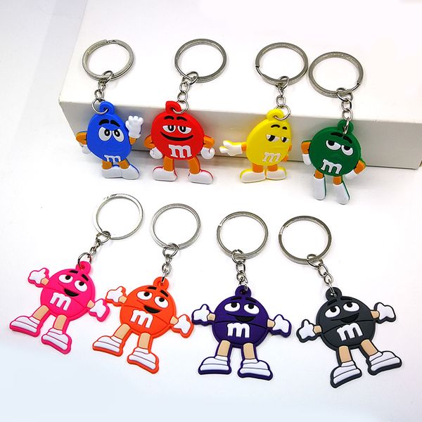 1pcs pvc key chain colorful bean cartoon figure anime key ring fashion holder fit kids toy keys pendant jewelry friend gift, Silver
1pcs pvc key chain colorful bean cartoon figure anime key ring fashion holder fit kids toy keys pendant jewelry friend gift, Silver