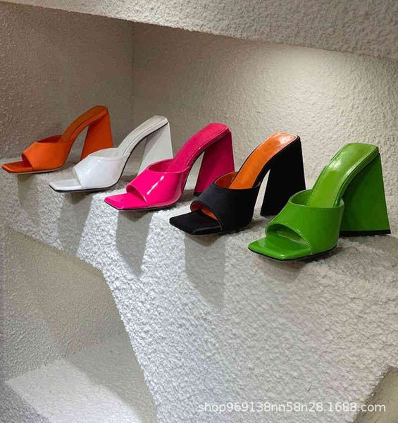 sandals ultra high heel thick square head fashion simple personality style ins trend open toe slippers summer, Black
sandals ultra high heel thick square head fashion simple personality style ins trend open toe slippers summer, Black