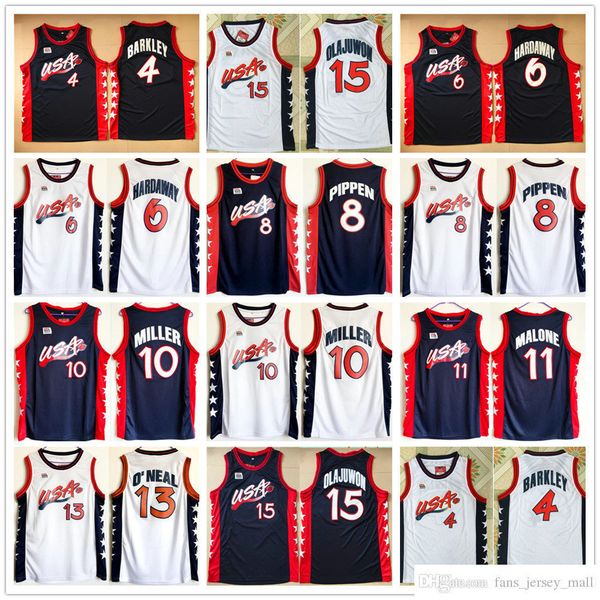 stitched 1996 usa dream team basketball jerseys 15 hakeem olajuwon 6 penny hardaway 4 charles barkley 10 reggie miller 8 scottie pippen 5 gr, Black
stitched 1996 usa dream team basketball jerseys 15 hakeem olajuwon 6 penny hardaway 4 charles barkley 10 reggie miller 8 scottie pippen 5 gr, Black