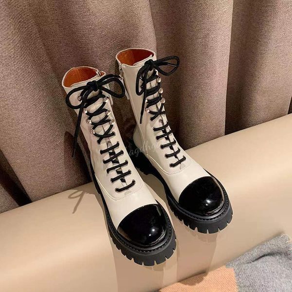 designer luxury 2022 boots fashion leather british chunky midheel lace-up casual martin ankle boots, Black
designer luxury 2022 boots fashion leather british chunky midheel lace-up casual martin ankle boots, Black