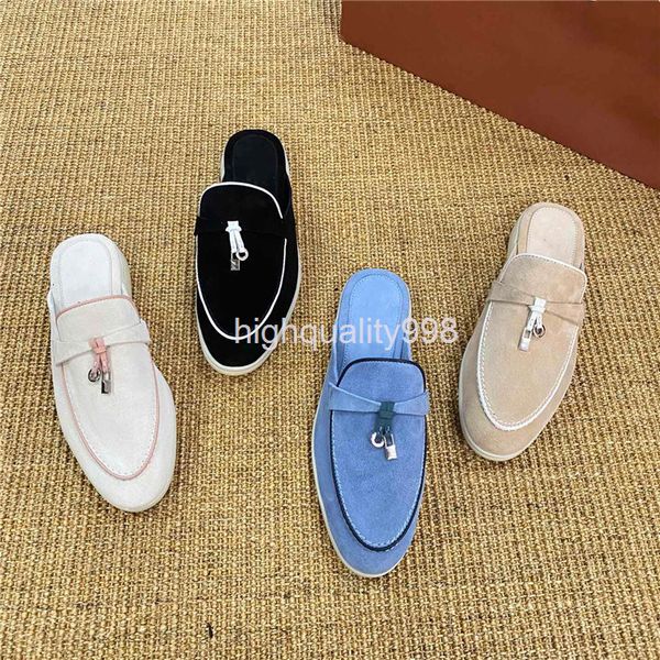 slippers summer muller semi slippers women's metal pendant round head flat bottom fashion wear cool outside, Black
slippers summer muller semi slippers women's metal pendant round head flat bottom fashion wear cool outside, Black