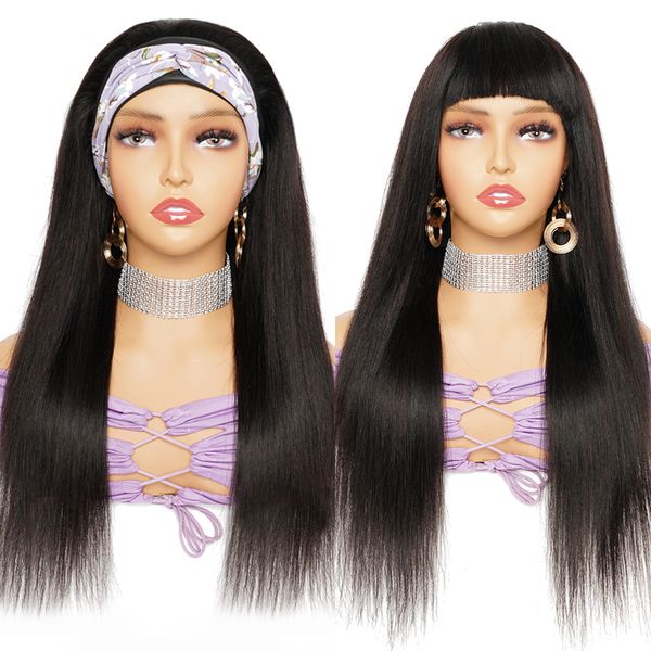 12-28 inch bone straight human hair headband wigs for black women brazilian virgin hair glueless none lace front human hair wigs full machin, Black;brown
12-28 inch bone straight human hair headband wigs for black women brazilian virgin hair glueless none lace front human hair wigs full machin, Black;brown