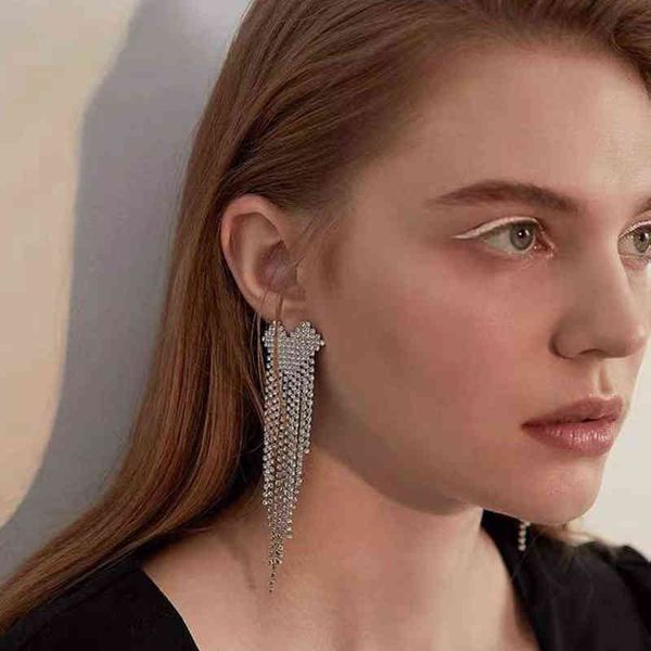 dangle jijiawenhua new shiny rhinestone heart shaped long tassel pendant women earrings dinner wedding fashion jewelry accessories 220713, Silver
dangle jijiawenhua new shiny rhinestone heart shaped long tassel pendant women earrings dinner wedding fashion jewelry accessories 220713, Silver