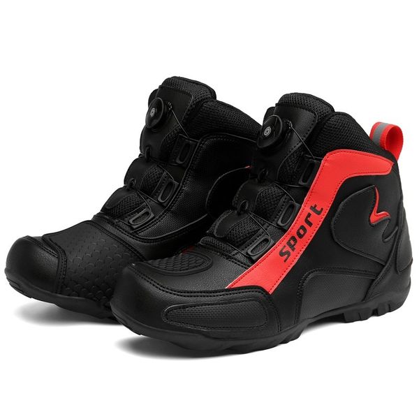 motorcycle boots racing training boots breathable waterproof riding shoes microfiber leather ankle boots, Black
motorcycle boots racing training boots breathable waterproof riding shoes microfiber leather ankle boots, Black