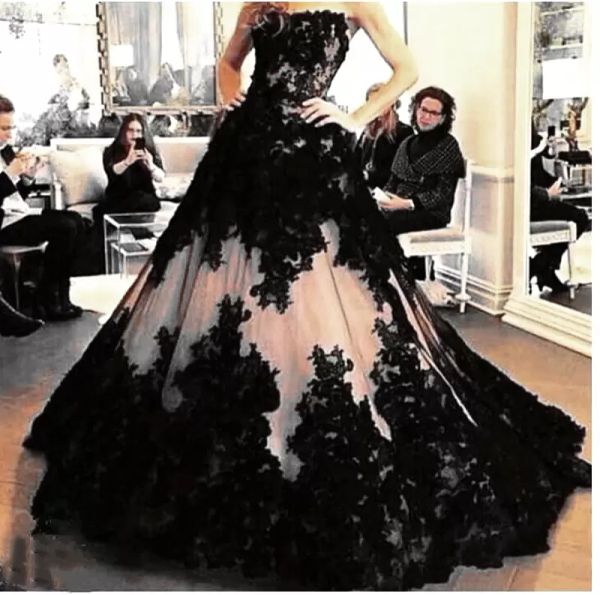 2022 gorgeous wedding dresses champagne black bridal gown lace applique beaded scalloped tulle sweep train a line custom made vestidos de no, White
2022 gorgeous wedding dresses champagne black bridal gown lace applique beaded scalloped tulle sweep train a line custom made vestidos de no, White