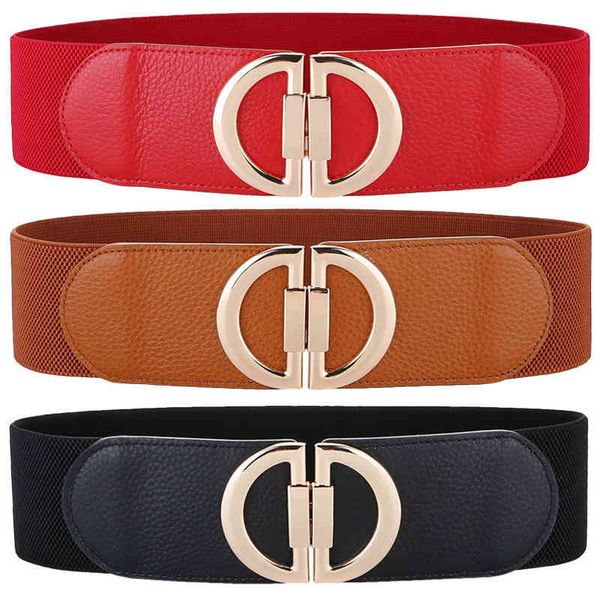 double elastic wide women's decorative dress simple leather waist with skirtluxury brand ladies fashion trend belt 2022 new, Black;brown
double elastic wide women's decorative dress simple leather waist with skirtluxury brand ladies fashion trend belt 2022 new, Black;brown