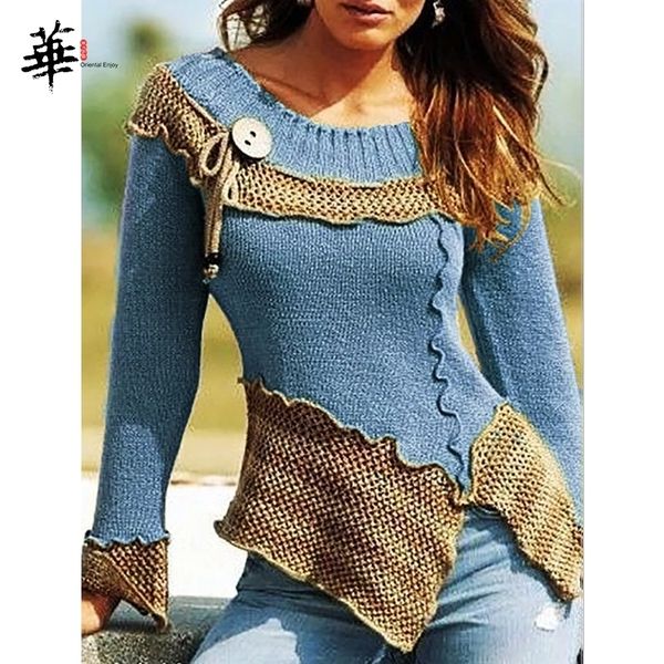 vintage autumn women sweater jumper oneck long sleeve slim laides sweaters and pullovers winter knitted femme y200116, White;black
vintage autumn women sweater jumper oneck long sleeve slim laides sweaters and pullovers winter knitted femme y200116, White;black