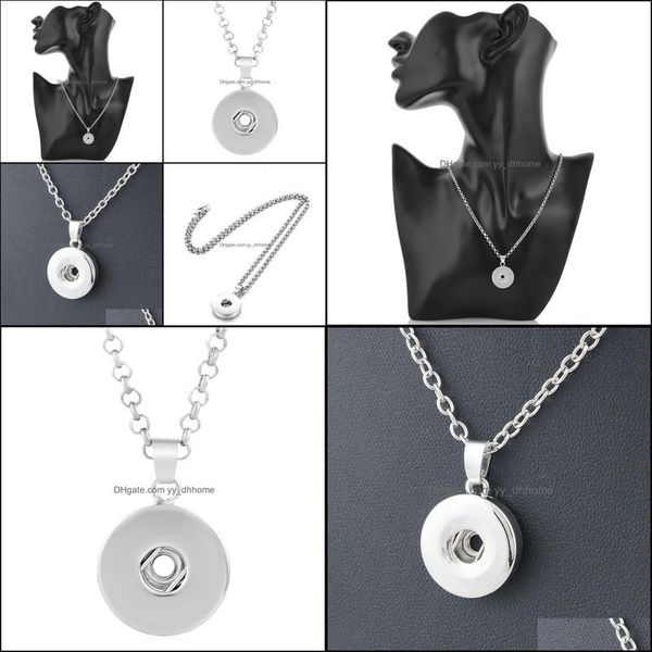 pendant necklaces pendants jewelry fashion women alloy meteal 18mm ginger snap button charm necklace interchangeable drop delivery 2021 oq, Silver
pendant necklaces pendants jewelry fashion women alloy meteal 18mm ginger snap button charm necklace interchangeable drop delivery 2021 oq, Silver