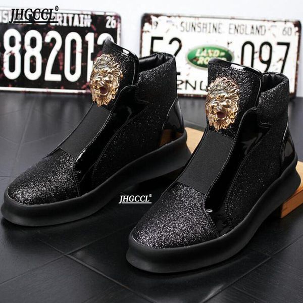 men black luxury boots mens rivet sneakers spikes men's shoes sheet metal high punk platform men casual shoe ankle boot zapatillas hom
men black luxury boots mens rivet sneakers spikes men's shoes sheet metal high punk platform men casual shoe ankle boot zapatillas hom